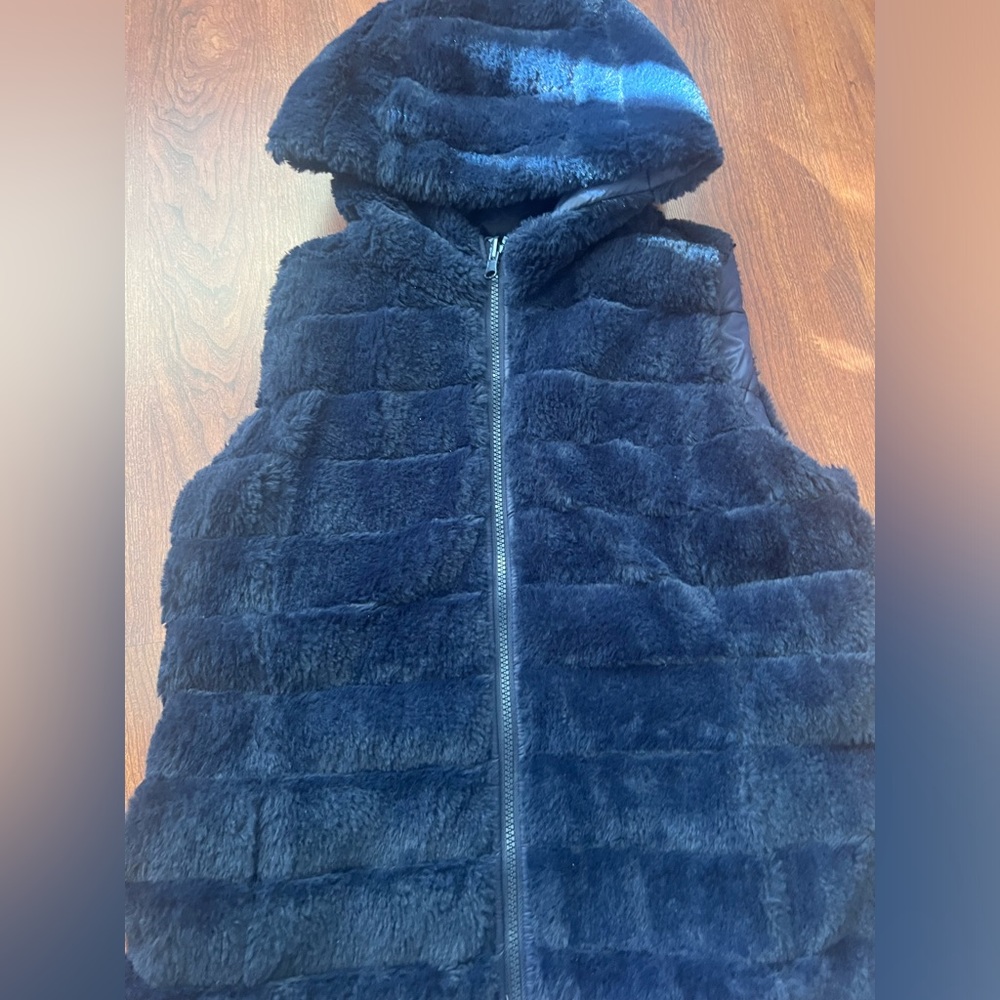 Double sided New York and Company navy blue vest